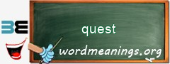 WordMeaning blackboard for quest